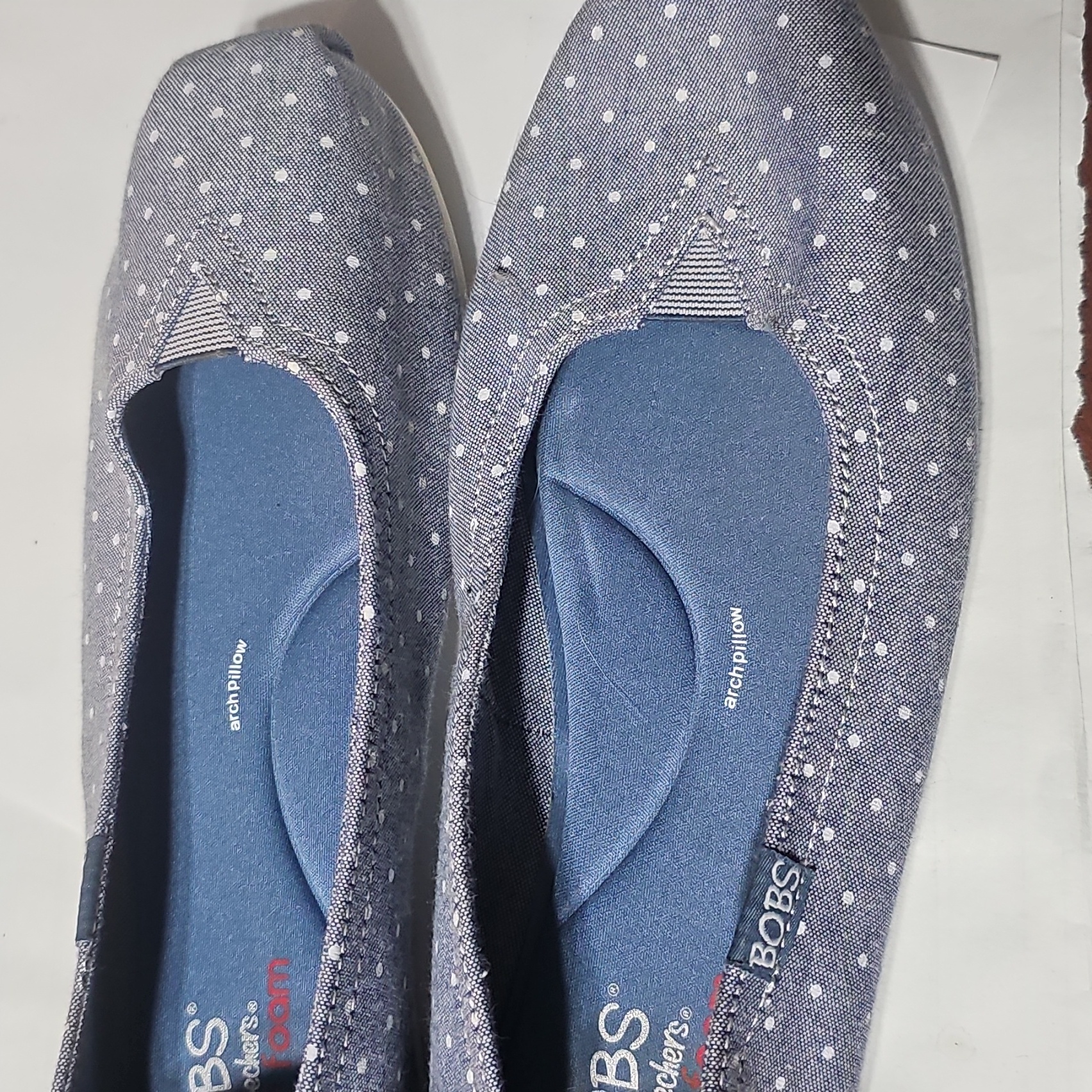 Skechers Bobs Women's Polka Dot Flats - Blue New